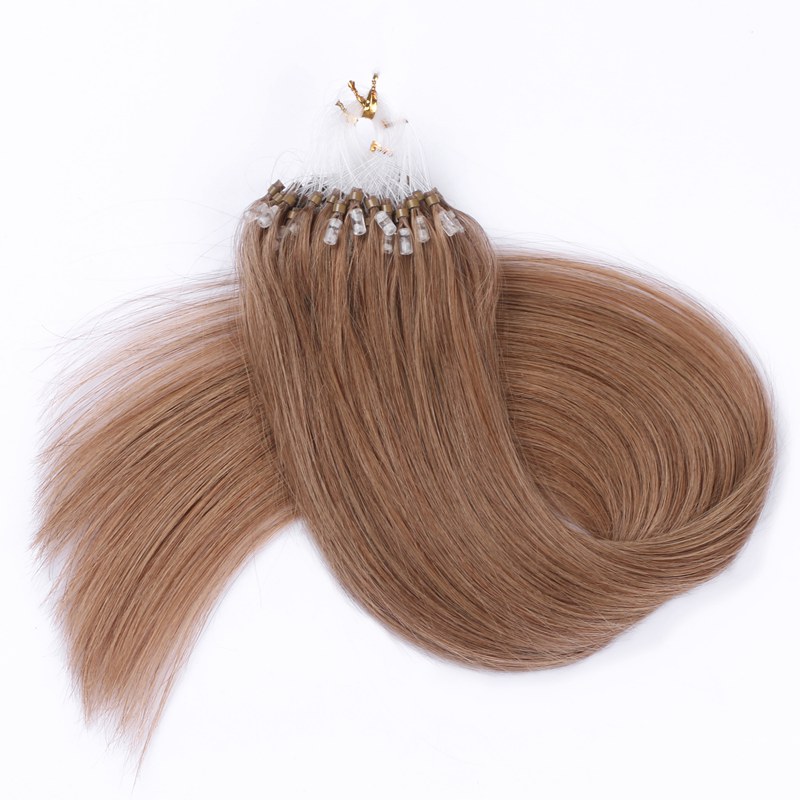 Micro Loop Ring Hair Extension Straight 100% Virgin Remy Hair 12A Grade Brazilian Micro Ring Extensions